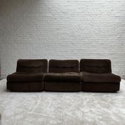3 amantas in brown corduroy by Mario Belinni for B&B Italia