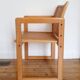 Fauteuil en hêtre et cannage 1980