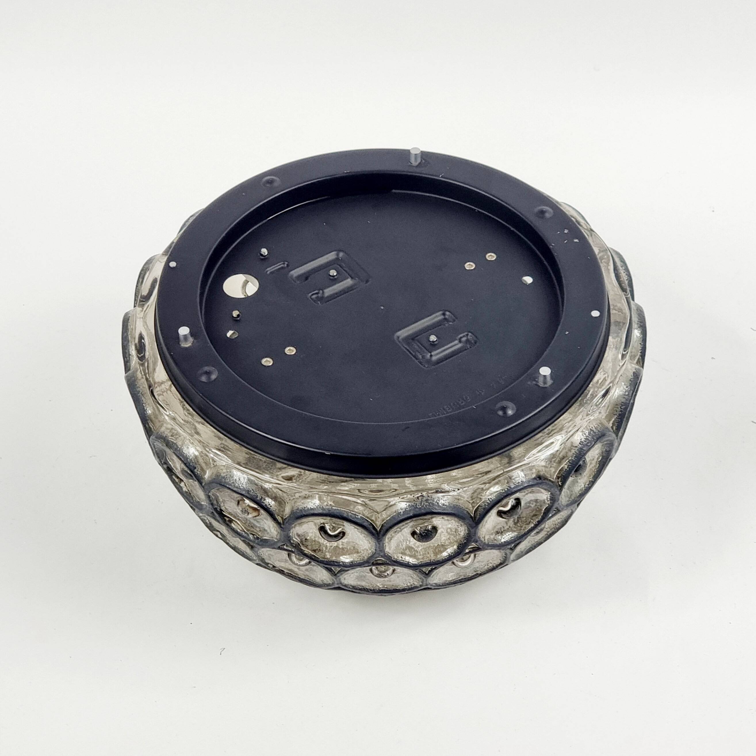 Large Mid-Century Glass Ceiling Light from Limburg, Germany, 1960s
