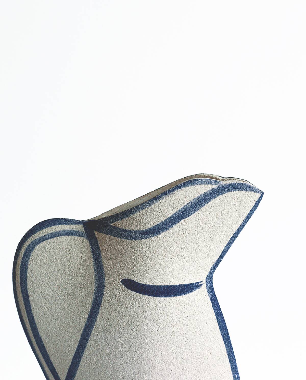 Ceramic Vase 'Morandi Pitcher - Blue'