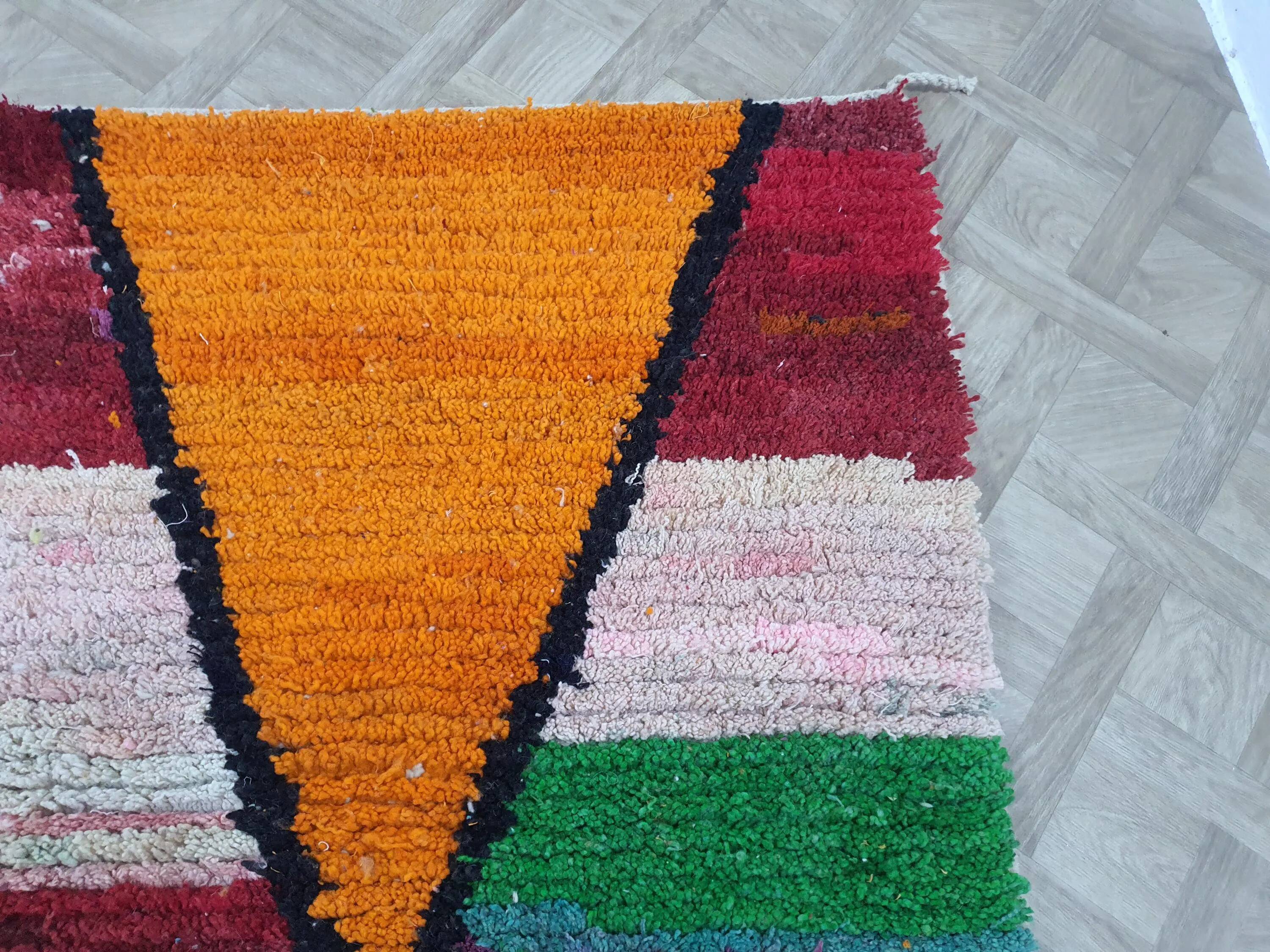 Handmade traditional carpet 250cm x 150cm Moroccan