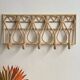 Minimalist rattan bedside lamp size L
