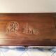 Chinese wedding chest in carved wood