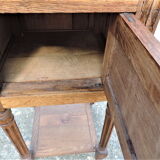 Oak bedside