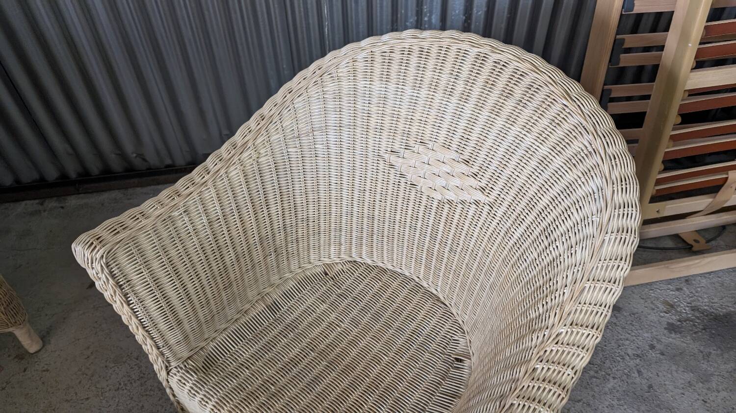Vintage rattan lounge