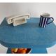 Blue bedside table