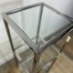 Chrome and glass occasional shelf unit 2000s