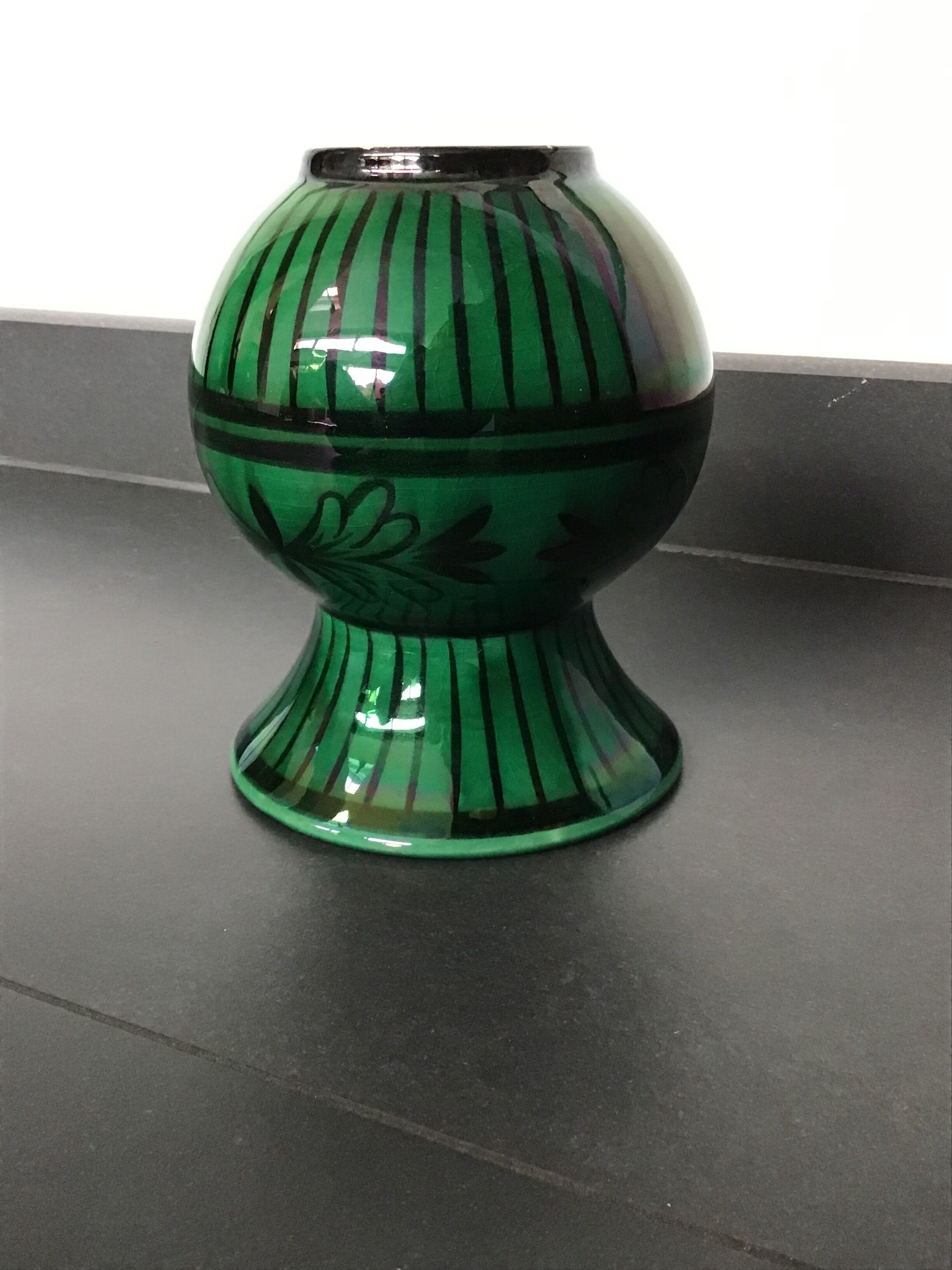 Gien vase circa 50s