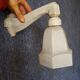 Art Deco wall lamp in porcelain and opaline