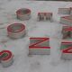 9 lettres industrielles lumineuses