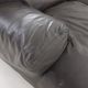 Vico Magistretti for Cassina "Fiandra" 3-Seater dark brown leather sofa, Italy 1970
