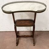 Small kidney table in mahogany and veneer, 19th century