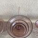 Engraved crystal punch bowl set
