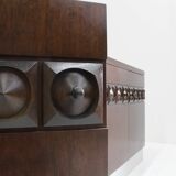 Crédence de Buffet Brutaliste Vintage