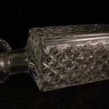 Whisky service including 1 carafe and 5 cups cut crystal mugs
