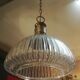 Suspension Baccarat en cristal taillé et métal chromé