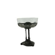 Art Nouveau centerpiece, glass, Quist, Germany, early 20th c.