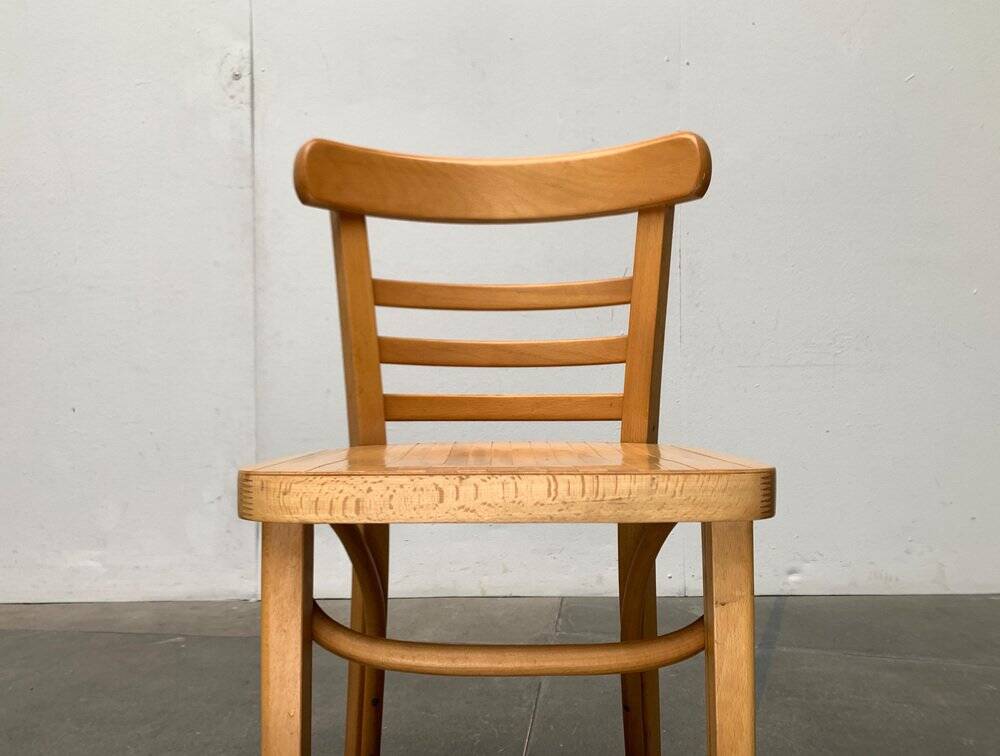 Mid-century German bentwood chairs by ZPM Radomsko for Mobilair, 1950s, set of 3.