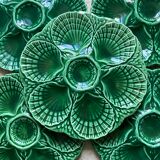 Vintage ceramic oyster plates