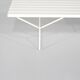 "400" bench in white wood by Harry Bertoia for Knoll International.