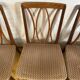 Mid century retro vintage teak and cloth dining chairs by GPlan 1970