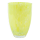 Lemon-coloured glass vase, Danish design, 1970s, made in Denmark