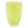 Lemon-coloured glass vase, Danish design, 1970s, made in Denmark
