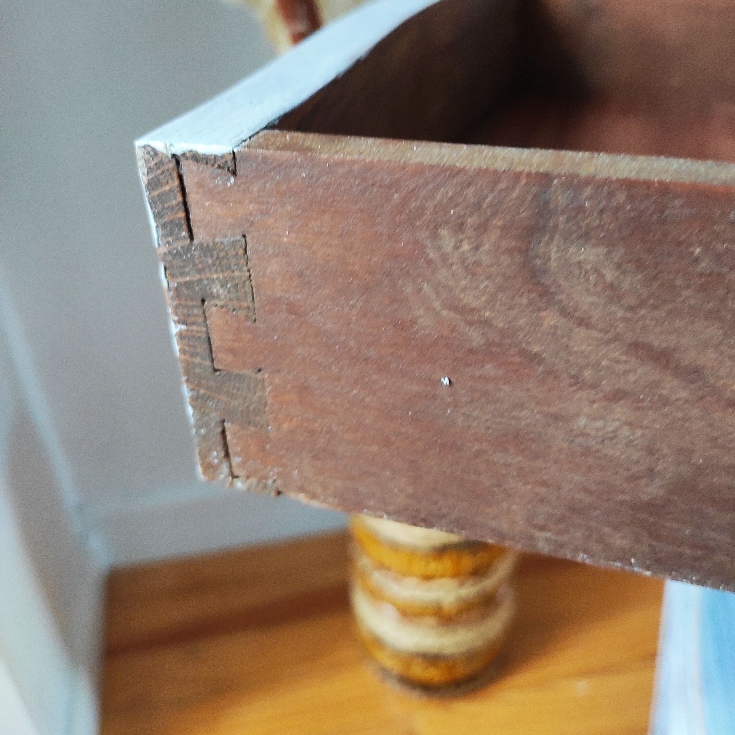 Pair of weathered bedside tables