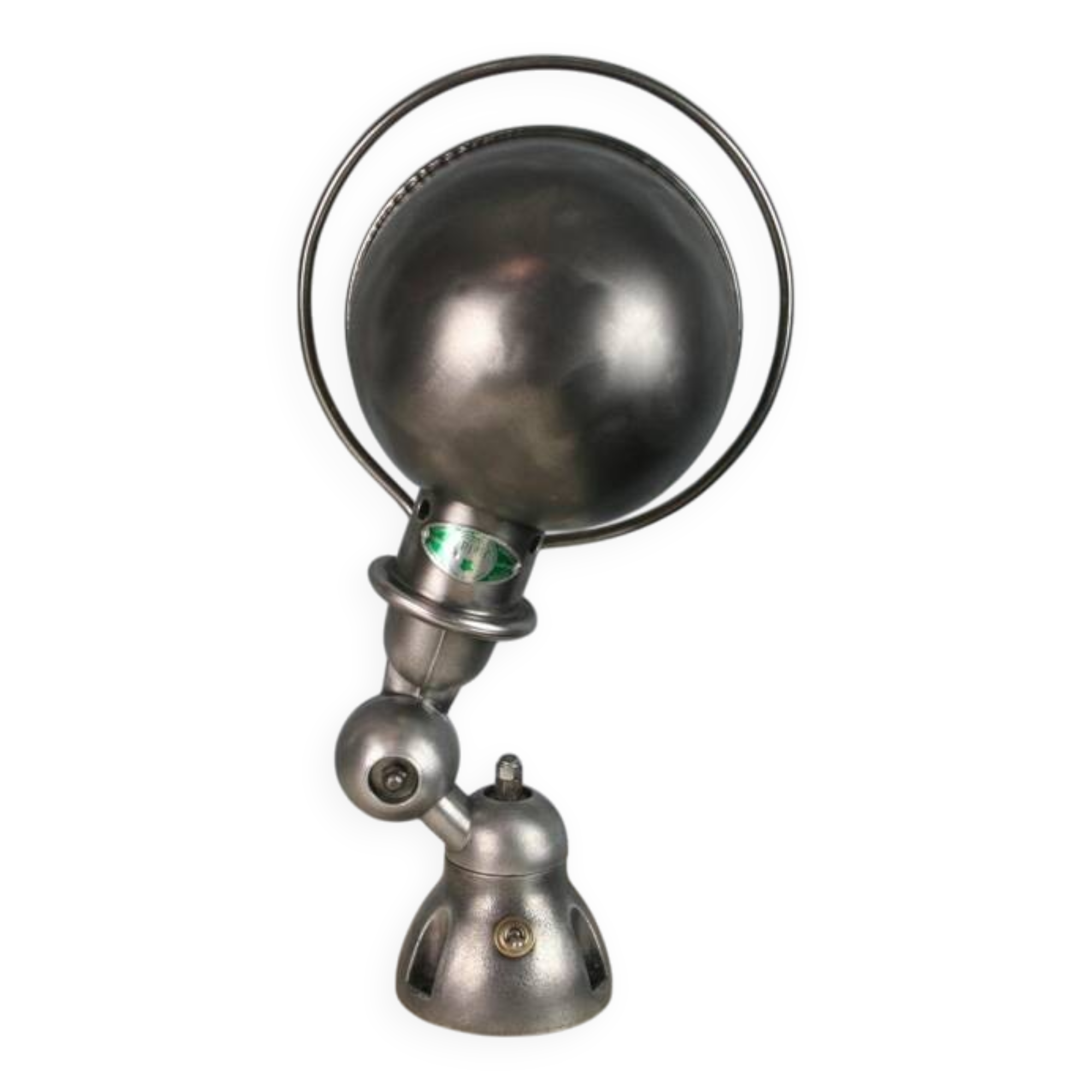 Jieldé graphite industrial wall lamp by Jean Louis Domecq