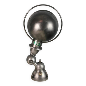 Jieldé graphite industrial wall lamp by Jean Louis Domecq