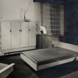 Bed signed Paul Legay from 1958 in very good condition