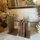 Vintage metal bookends pair