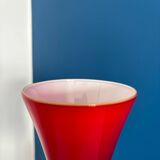 Red opaline vase