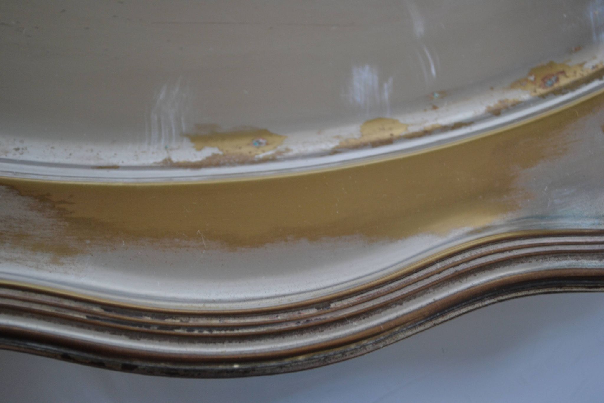 Plat serviteur apéritif métal argenté poinçon HKE et verre