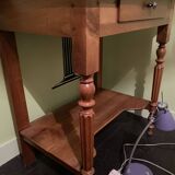 Side table, solid wood desk in Louis-Philippe style