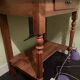 Side table, solid wood desk in Louis-Philippe style