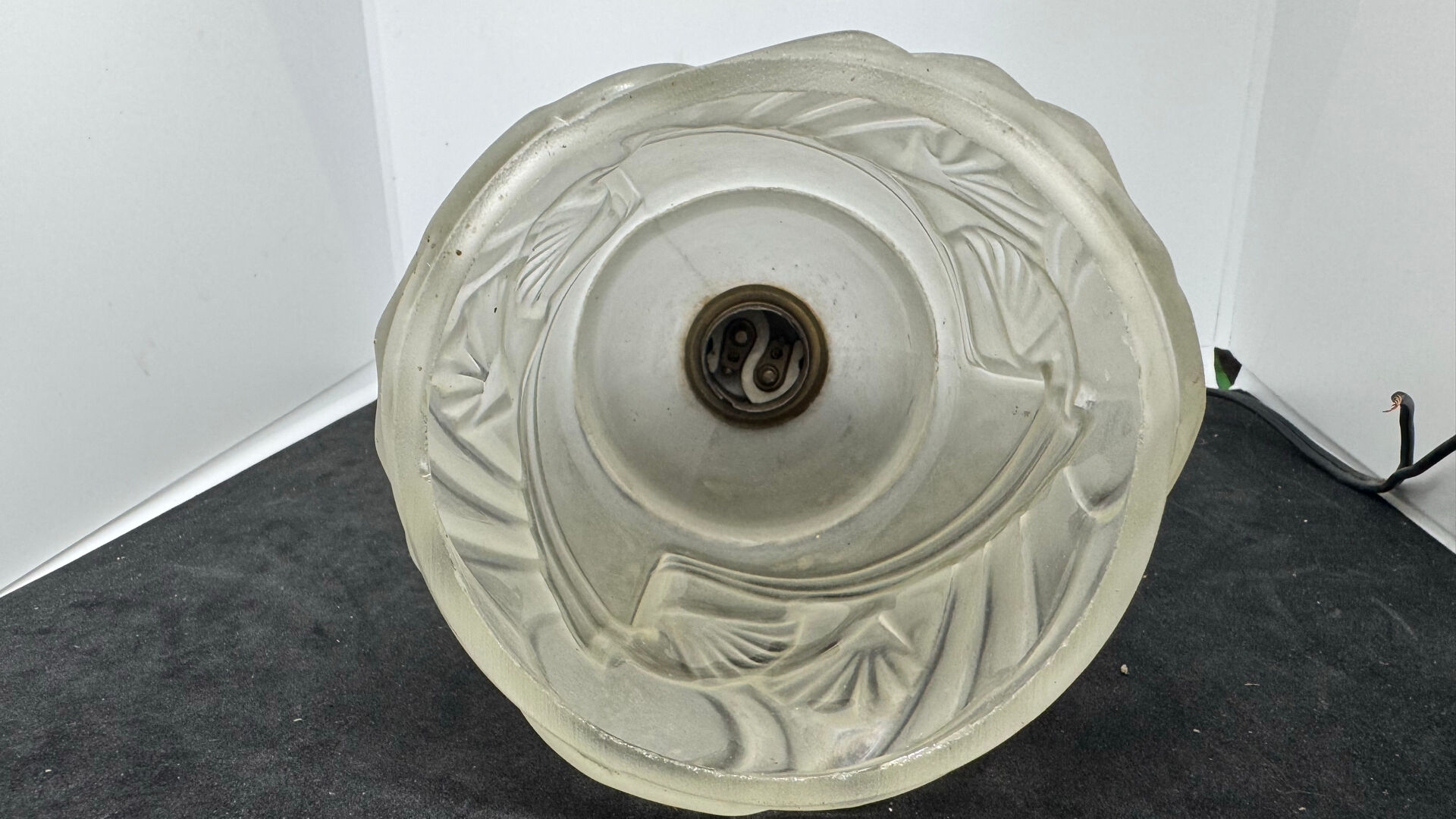 Art Deco moulded glass tulips