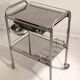 Cart serving stainless steel and glass 70s