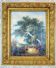 Cows in the Brush, 19th-20th Century, Oil on Canvas, Framed