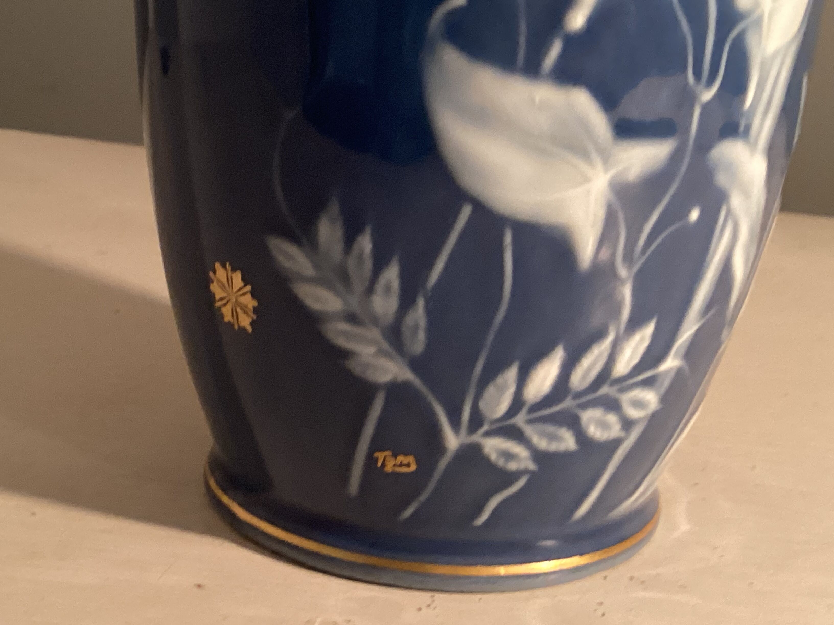 Limoges porcelain vase
