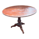 Ancienne et grande table vigneronne ronde en bois