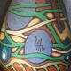 Two Belgium country vases low unique pieces signed