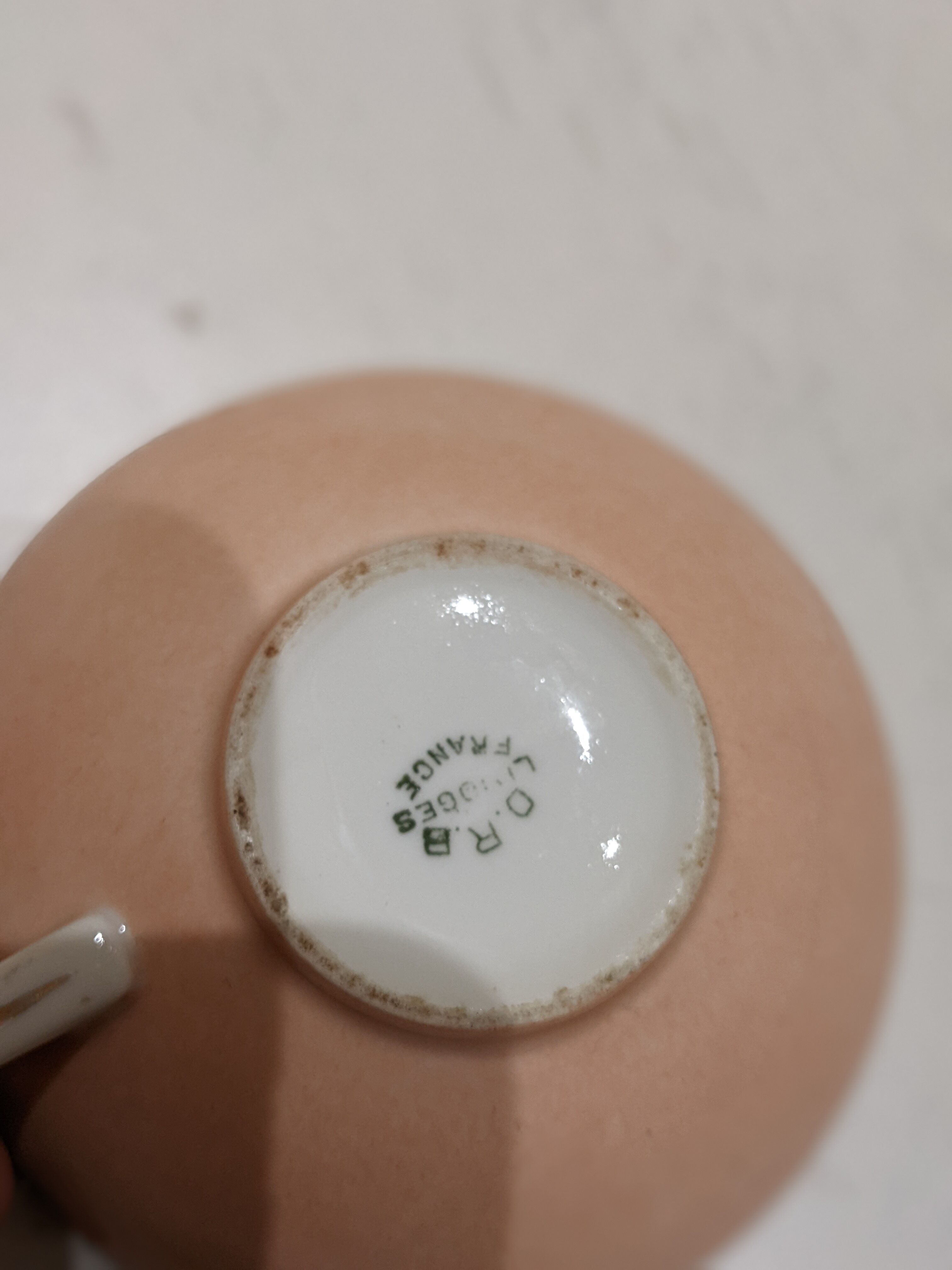 Vintage antique Limoges porcelain cup