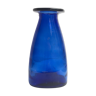 Vase en verre soufflé bleu