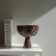 XL Rosso Levanto marble pedestal bowl