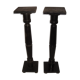 2 black wooden columns from 1970