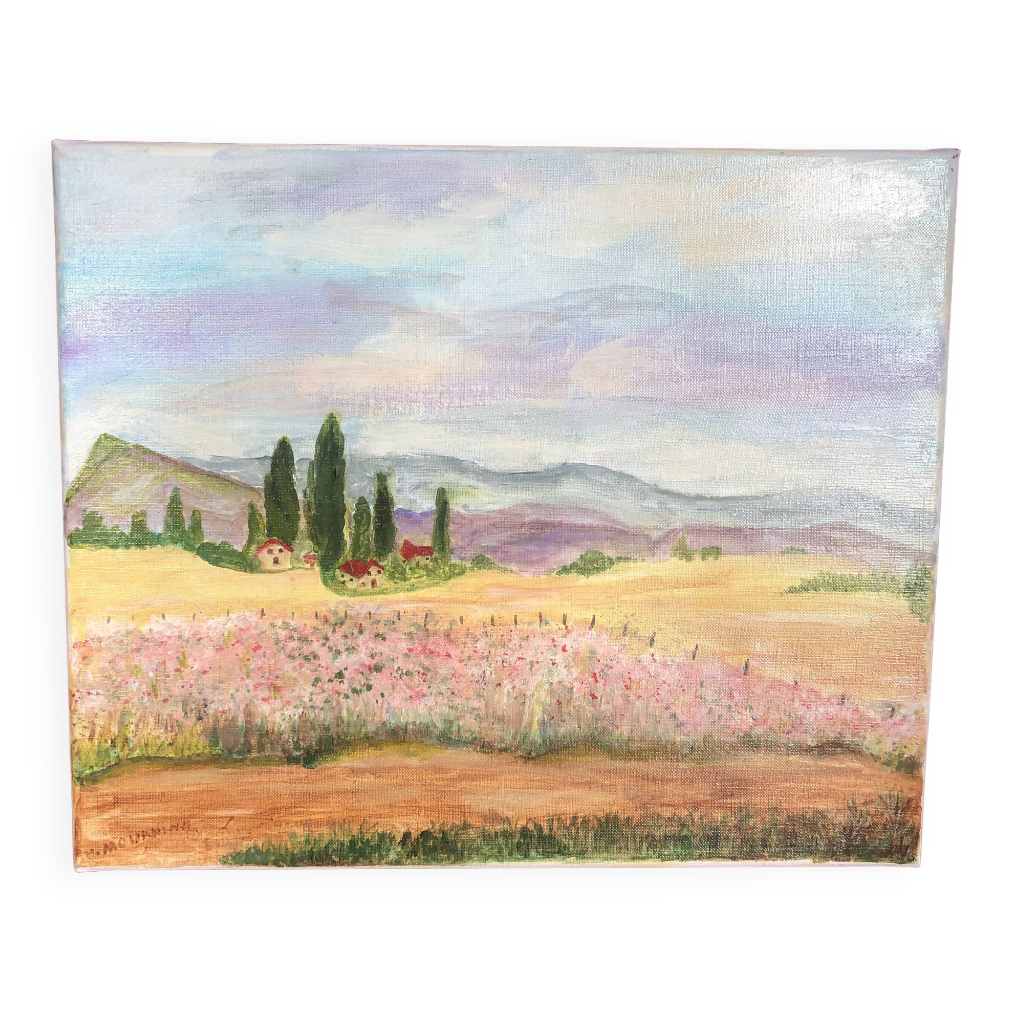 Landscape painting canvas