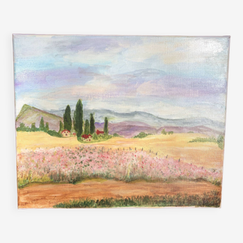 Toile peinture paysage