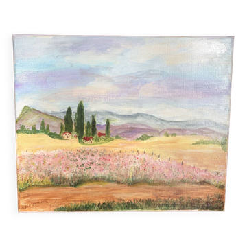 Landscape painting canvas