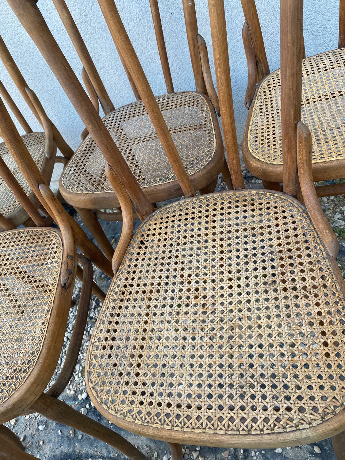 6 Thonet bistro chairs